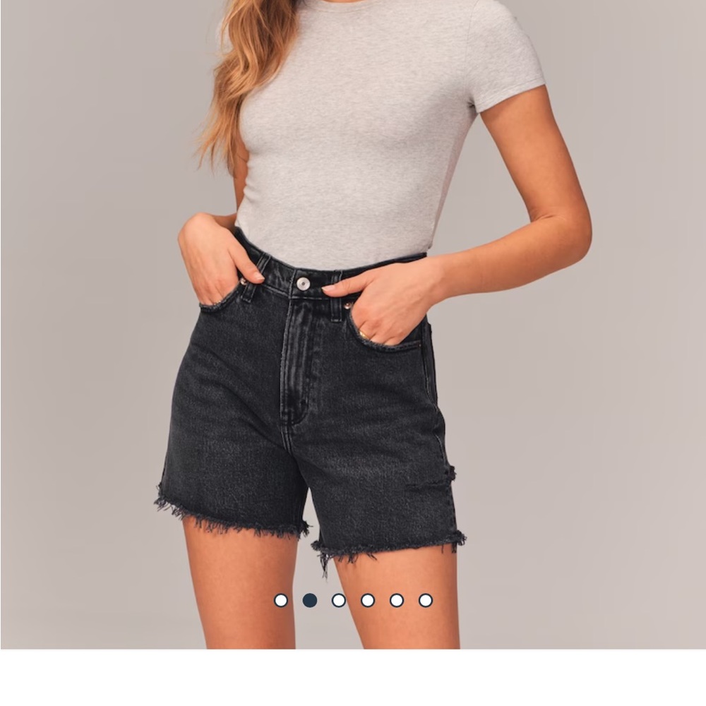 High Rise Dad Short black